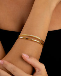 Textured Skinny Bangle Set