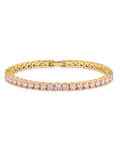 Lila Pink CZ Tennis Bracelet