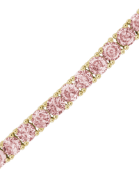 Lila Pink CZ Tennis Bracelet