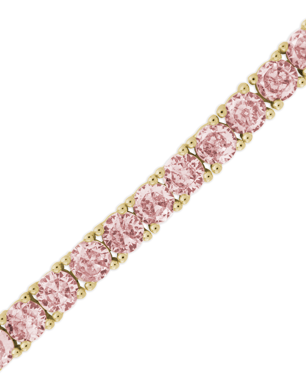 Lila Pink CZ Tennis Bracelet