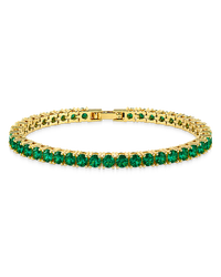 Laurie Emerald CZ Tennis Bracelet