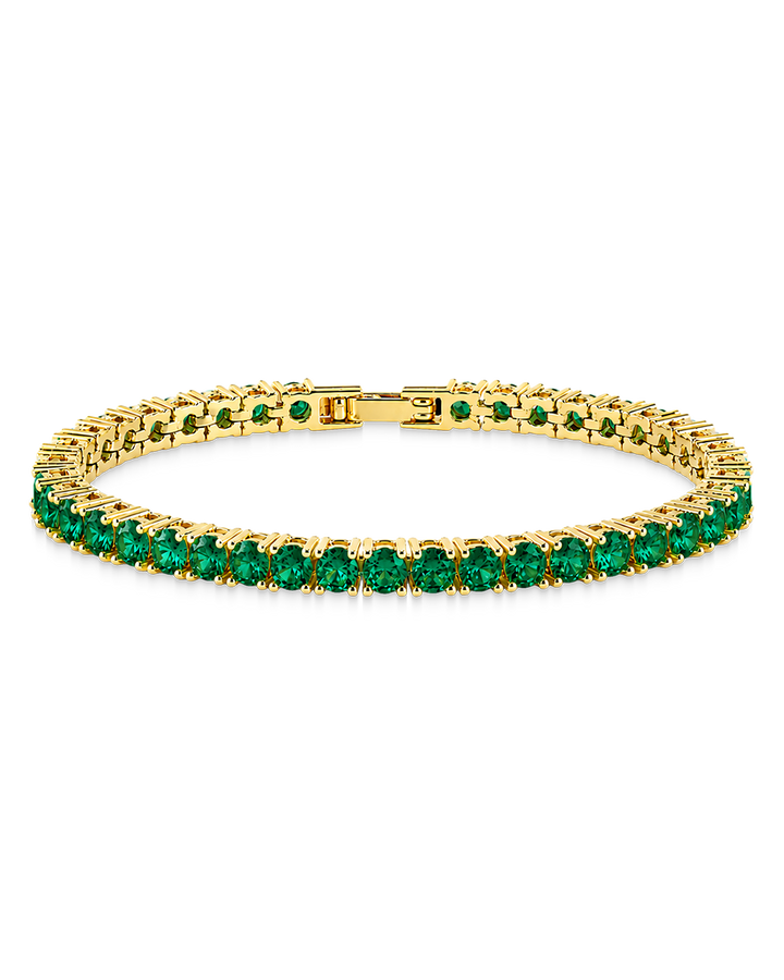Laurie Emerald CZ Tennis Bracelet