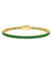 Laurie Emerald CZ Tennis Bracelet