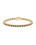 Helene Chocolate CZ Bezel Eternity Tennis Bracelet
