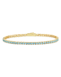 Mirabell Aquamarine CZ Tennis Bracelet