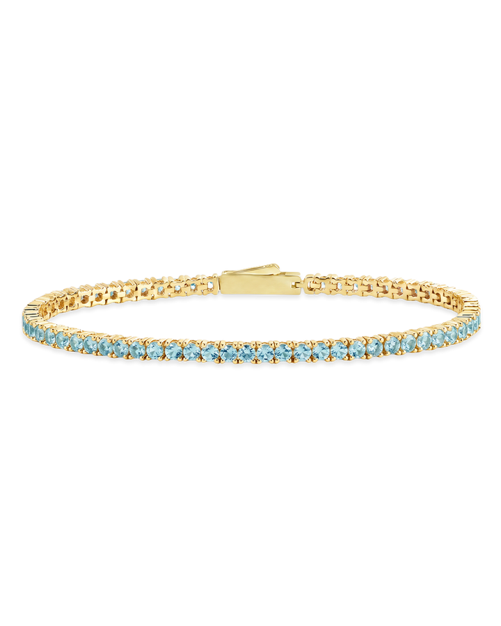 Mirabell Aquamarine CZ Tennis Bracelet
