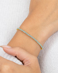 Mirabell Aquamarine CZ Tennis Bracelet