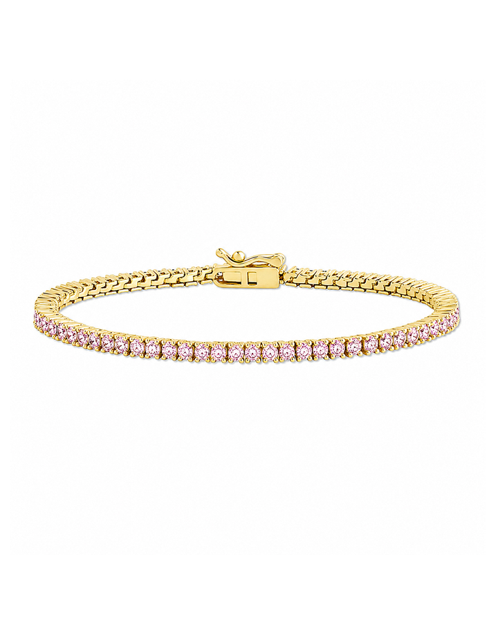 Mirabell Light Pink CZ Tennis Bracelet