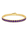 Brette Amethyst CZ Tennis Bracelet