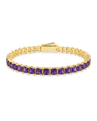 Brette Amethyst CZ Tennis Bracelet