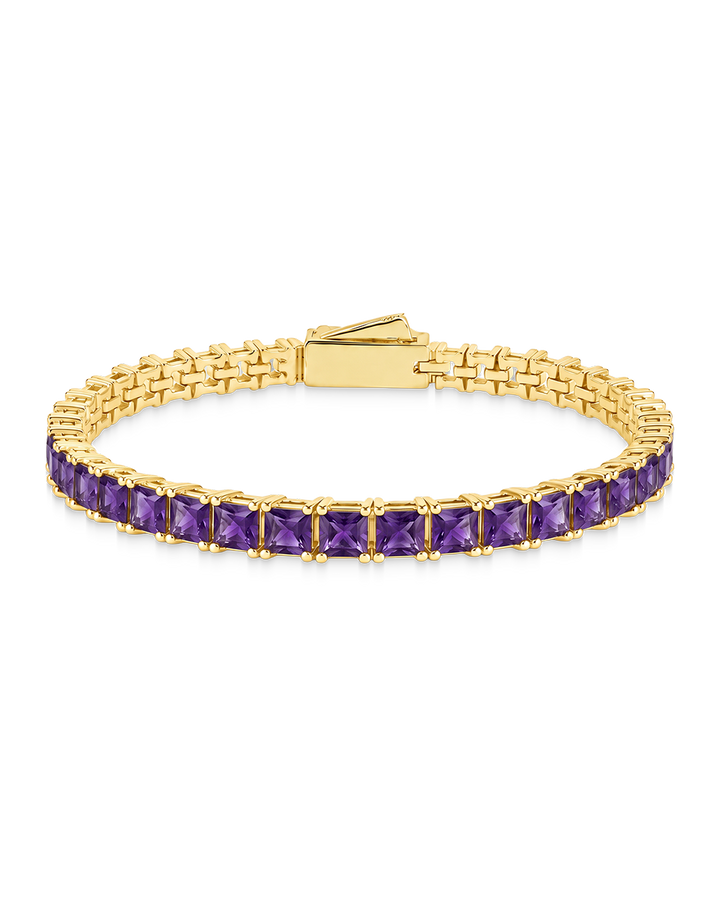 Brette Amethyst CZ Tennis Bracelet