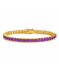 Brette Amethyst CZ Tennis Bracelet