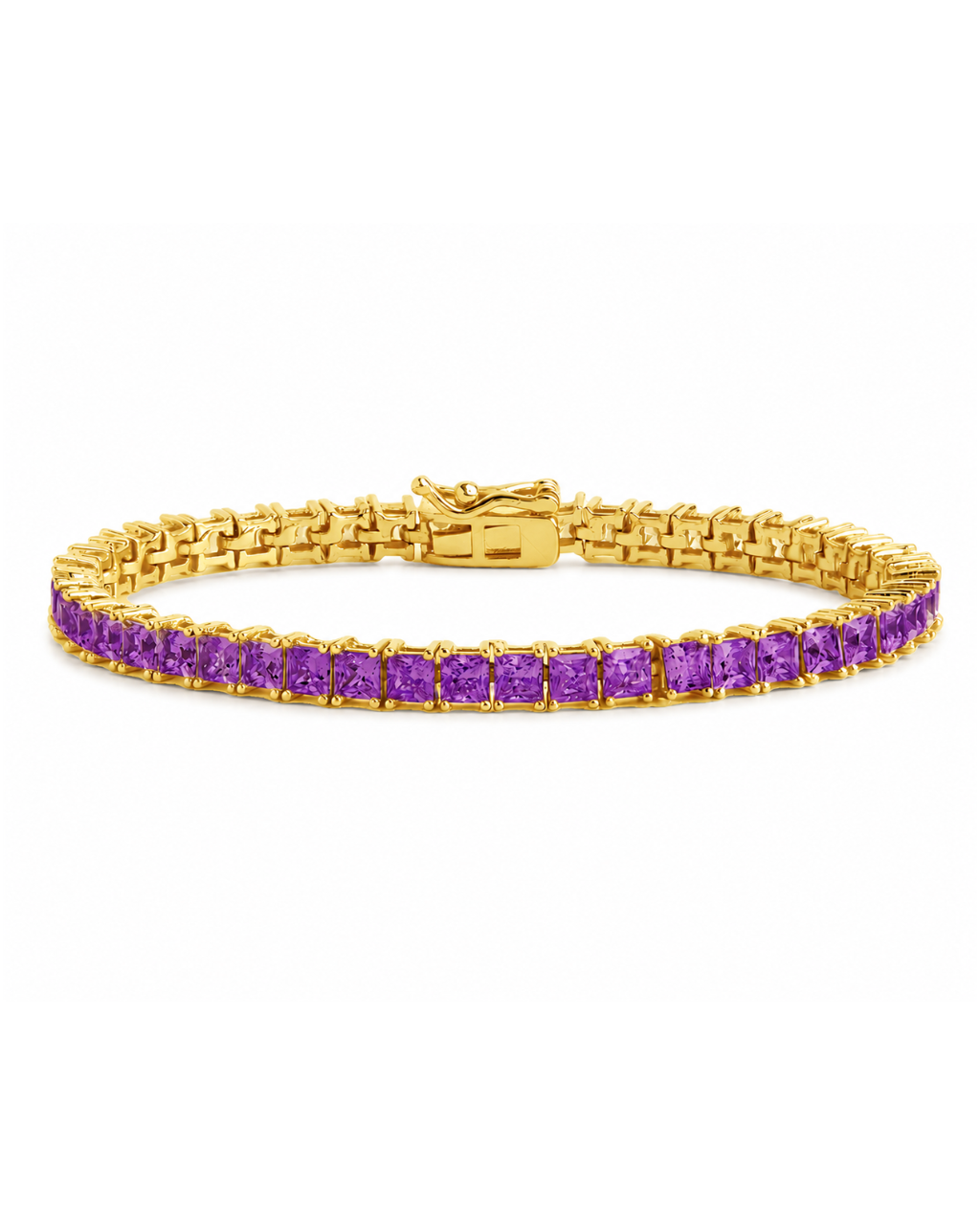 Brette Amethyst CZ Tennis Bracelet