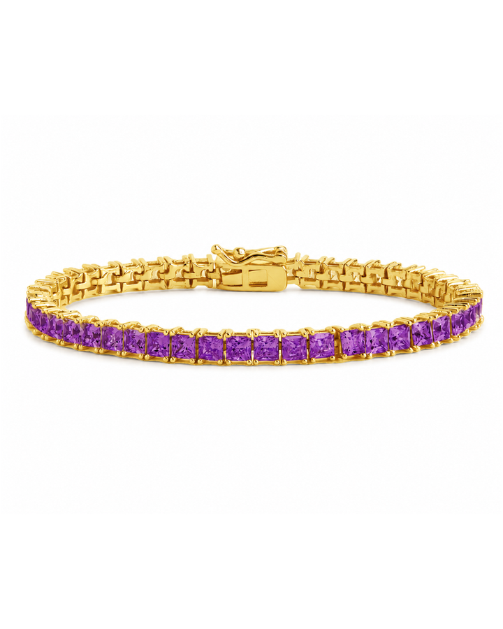 Brette Amethyst CZ Tennis Bracelet