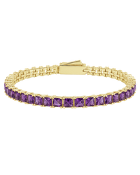 Brette Amethyst CZ Tennis Bracelet