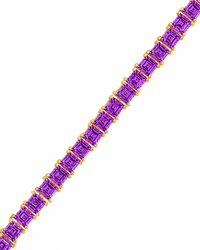 Brette Amethyst CZ Tennis Bracelet