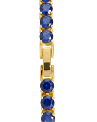 Marisol Sapphire CZ Round Cut Tennis Bracelet