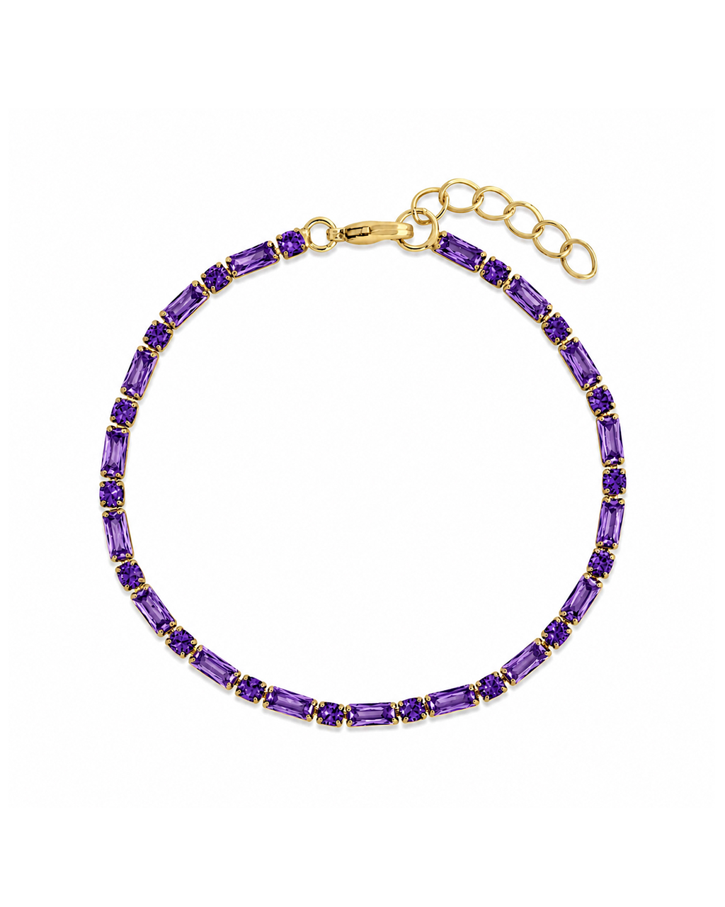 Georgia Amethyst CZ Tennis Bracelet – Sterling Forever