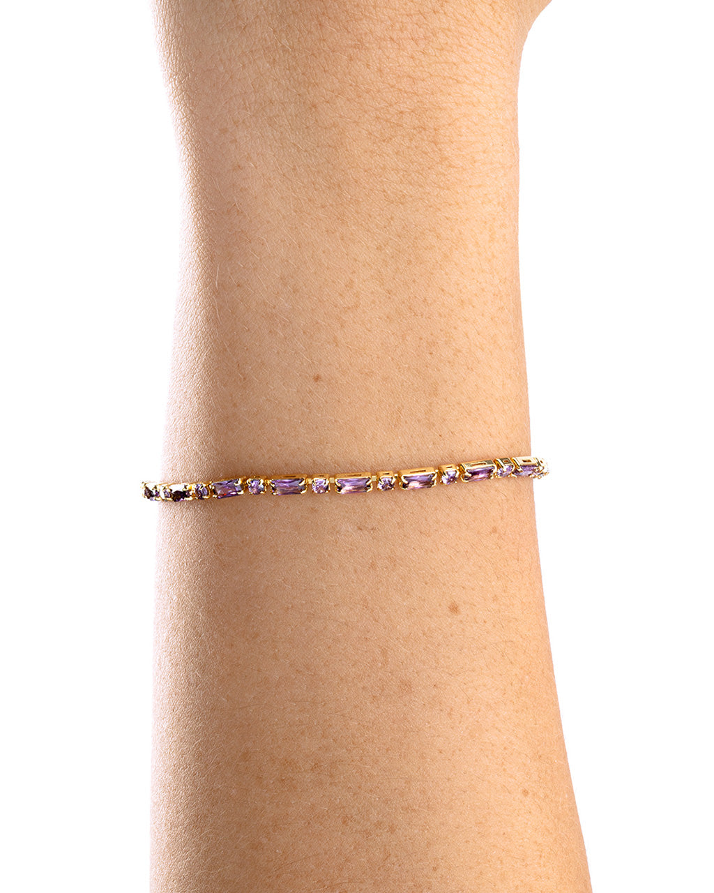 Georgia Amethyst CZ Tennis Bracelet – Sterling Forever