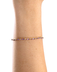 Georgia Amethyst CZ Tennis Bracelet