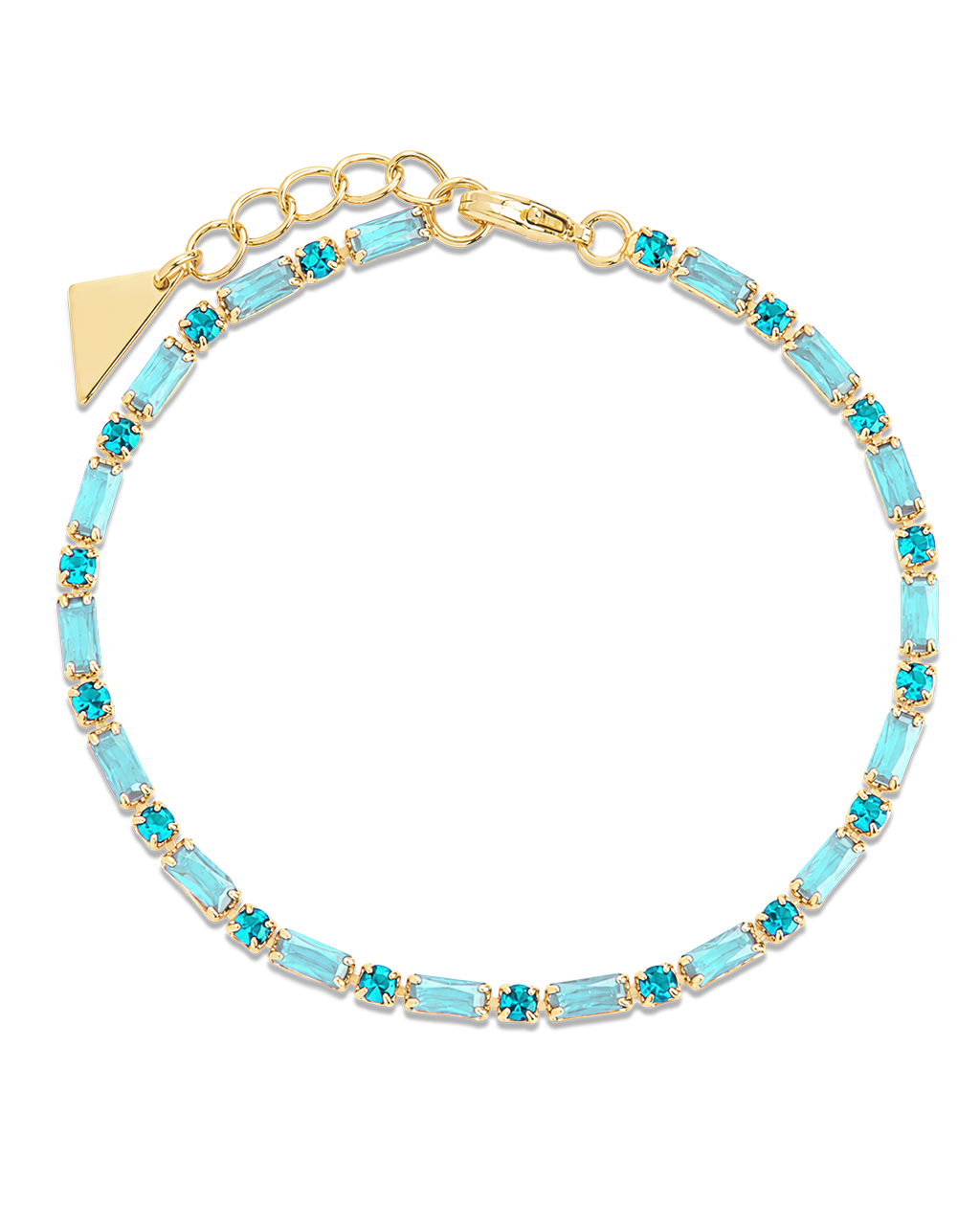 Georgia Aquamarine CZ Tennis Bracelet