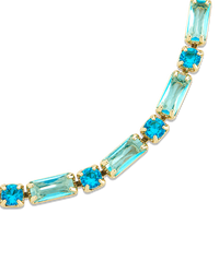 Georgia Aquamarine CZ Tennis Bracelet
