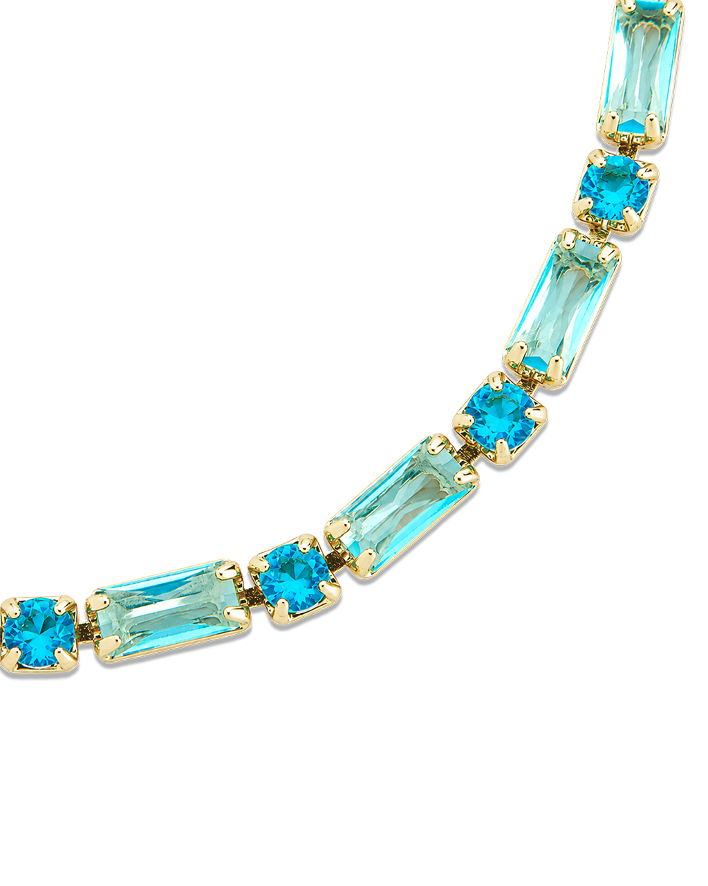 Georgia Aquamarine CZ Tennis Bracelet