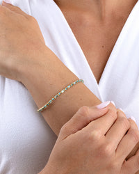 Georgia Aquamarine CZ Tennis Bracelet