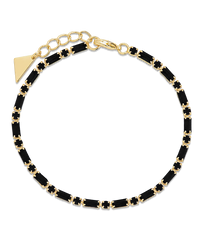 Georgia Black CZ Tennis Bracelet