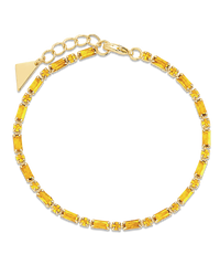 Georgia Canary CZ Tennis Bracelet