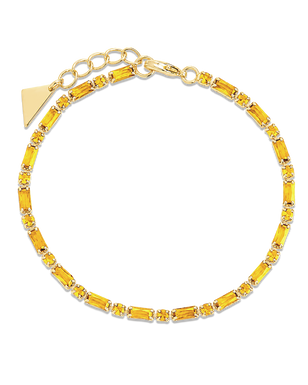 Georgia Canary CZ Tennis Bracelet