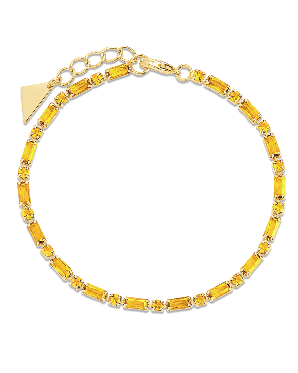 Georgia Canary CZ Tennis Bracelet