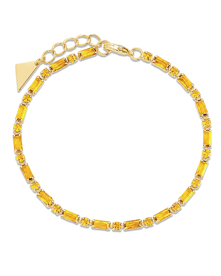 Georgia Canary CZ Tennis Bracelet