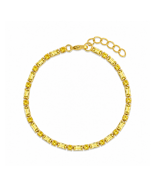 Georgia Canary CZ Tennis Bracelet