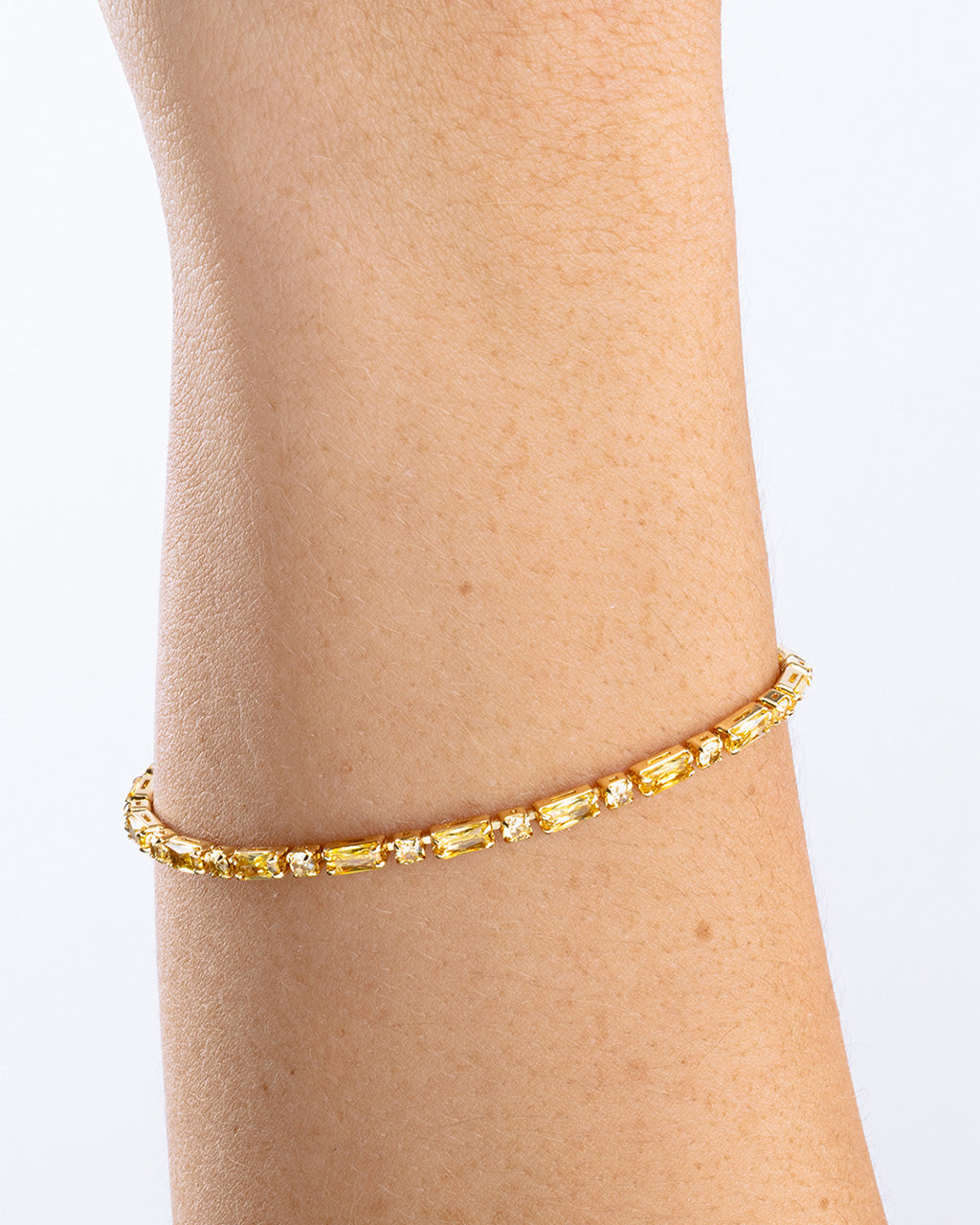 Georgia Canary CZ Tennis Bracelet