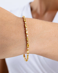 Georgia Canary CZ Tennis Bracelet