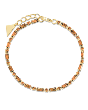 Georgia Chocolate CZ Tennis Bracelet