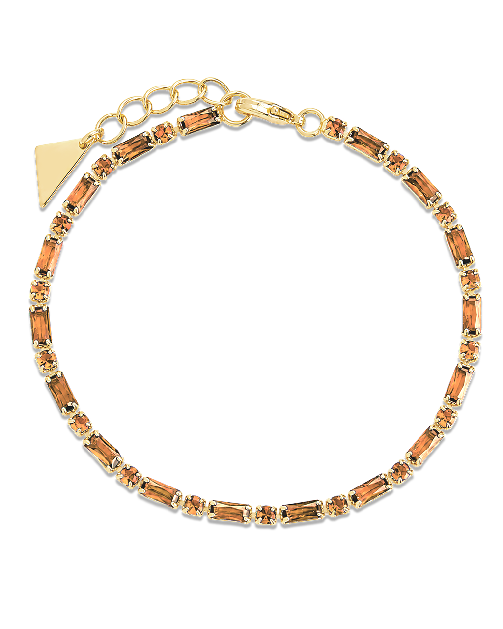 Georgia Chocolate CZ Tennis Bracelet