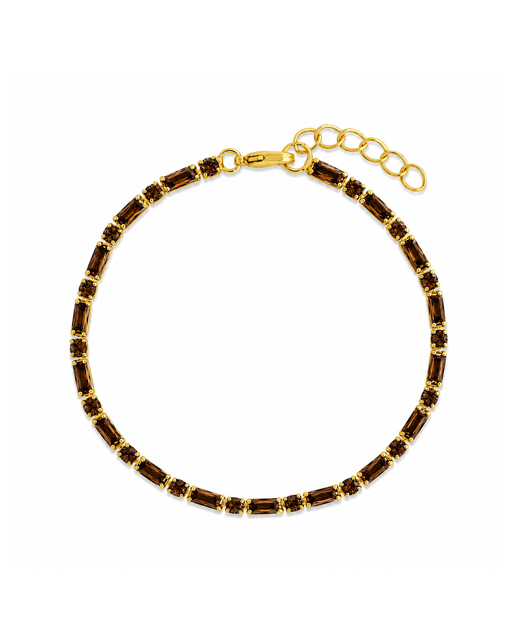 Georgia Chocolate CZ Tennis Bracelet