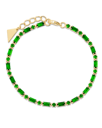 Georgia Emerald CZ Tennis Bracelet