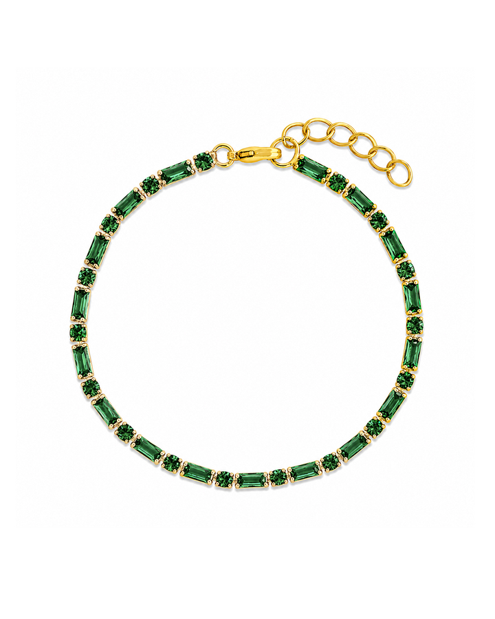 Georgia Emerald CZ Tennis Bracelet
