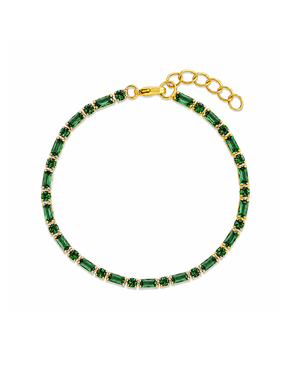 Georgia Emerald CZ Tennis Bundle - Sterling Forever