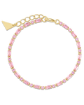 Georgia Light Pink CZ Tennis Bracelet