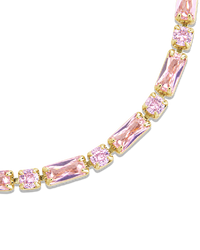 Georgia Light Pink CZ Tennis Bracelet