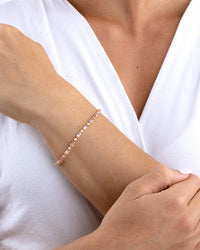 Georgia Light Pink CZ Tennis Bracelet
