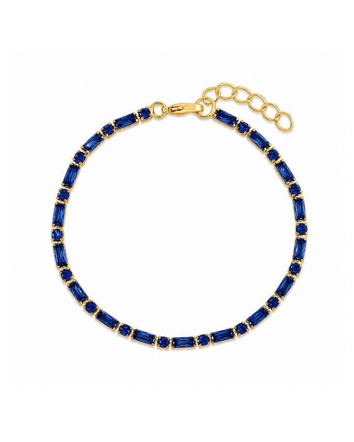 Georgia Sapphire CZ Tennis Bracelet