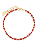 Georgia Garnet CZ Tennis Bracelet