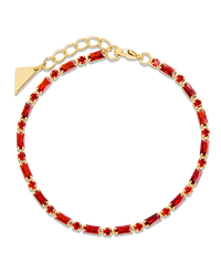 Georgia Garnet CZ Tennis Bracelet