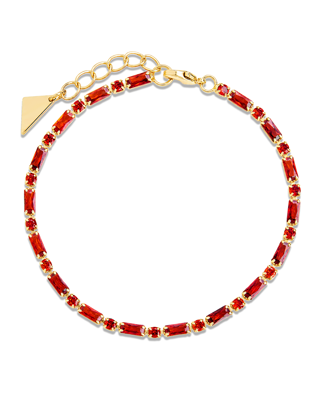 Georgia Garnet CZ Tennis Bracelet