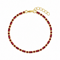 Georgia Garnet CZ Tennis Bundle - Sterling Forever
